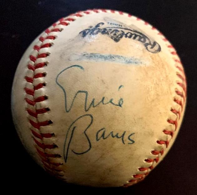 Banks, Ernie Signed Ball (1 of 2)