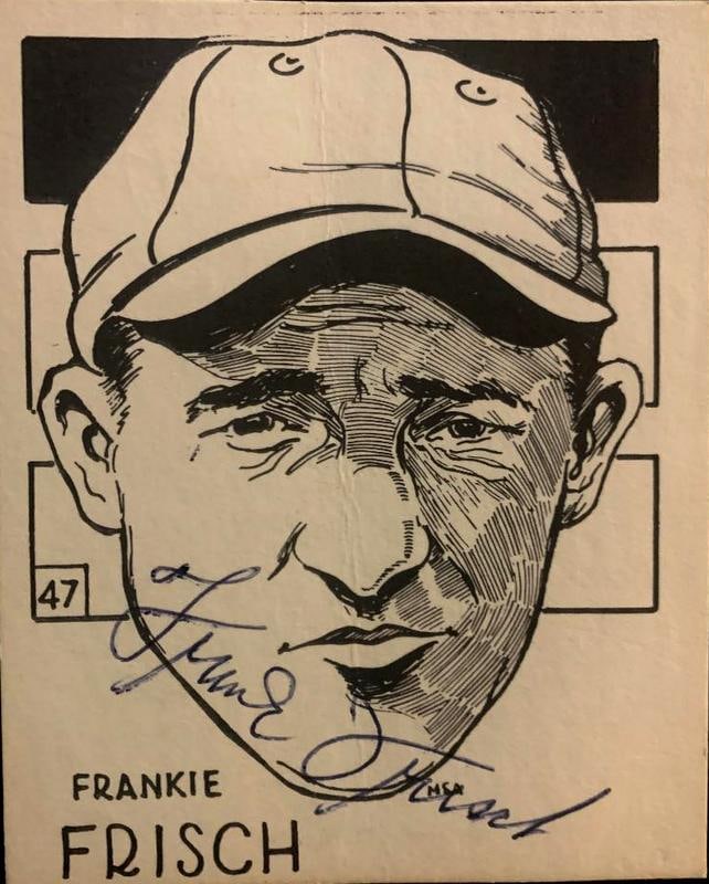 Frisch, Frankie Signed Card (1 of 1)