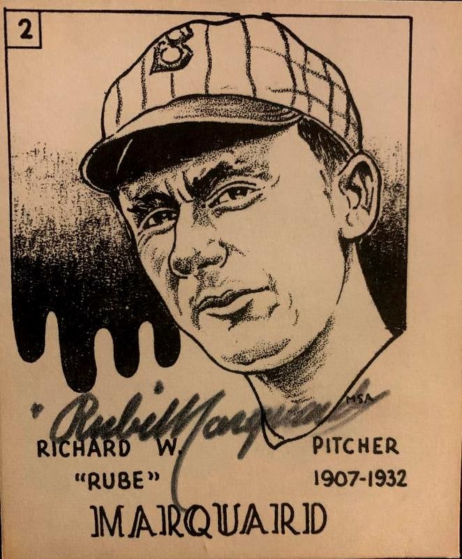 Marquad, Rube Signed Card (1 of 1)