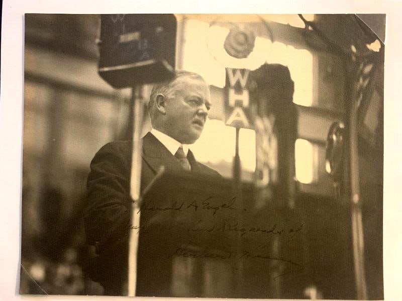 Hoover, Herbert Signed Photo (1 of 1)