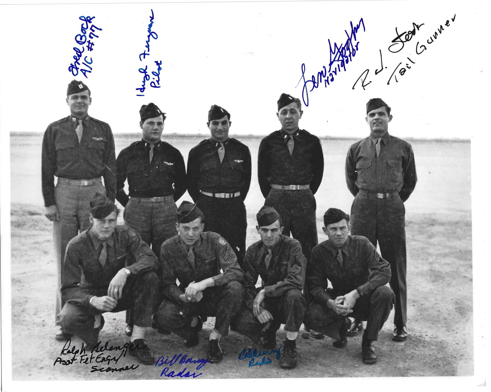 Original Crew of Bockscar Signed by (7) (1 of 1)