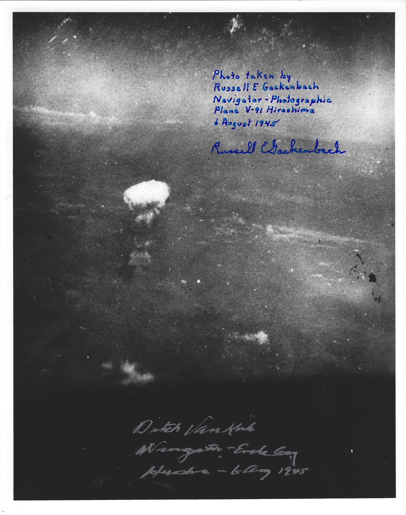 Hiroshima Mushroom Cloud Signed by (2) (1 of 1)