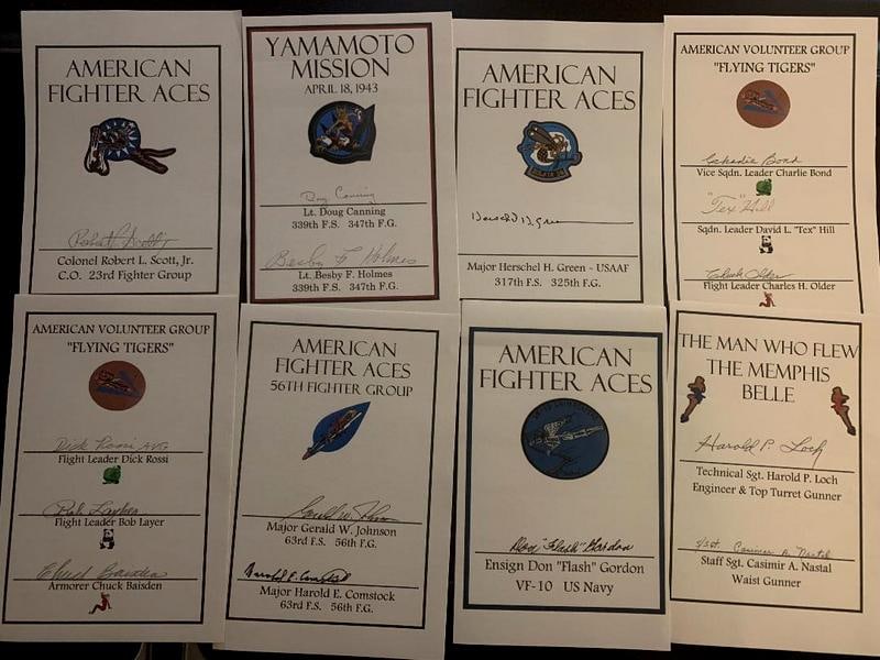 Large World War II Lot Many Signed Items (1 of 3)