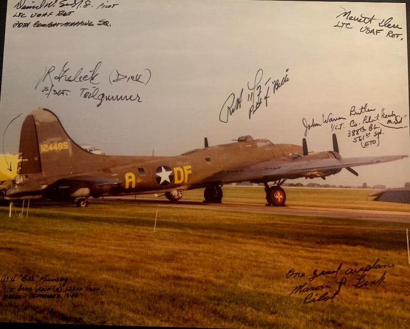 Morgan, Robert Memphis Belle Signed Photo (1 of 2)