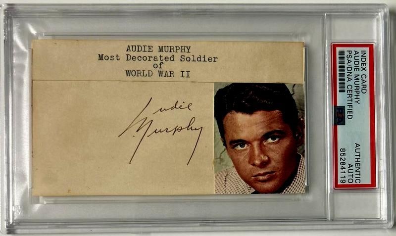 Murphy, Audie War Hero Signed/Encapsulated Card (1 of 1)