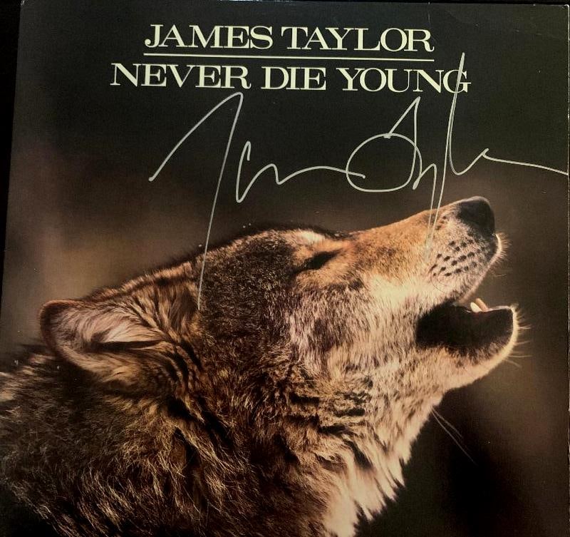 Taylor, James Signed Record Album Cover (1 of 1)