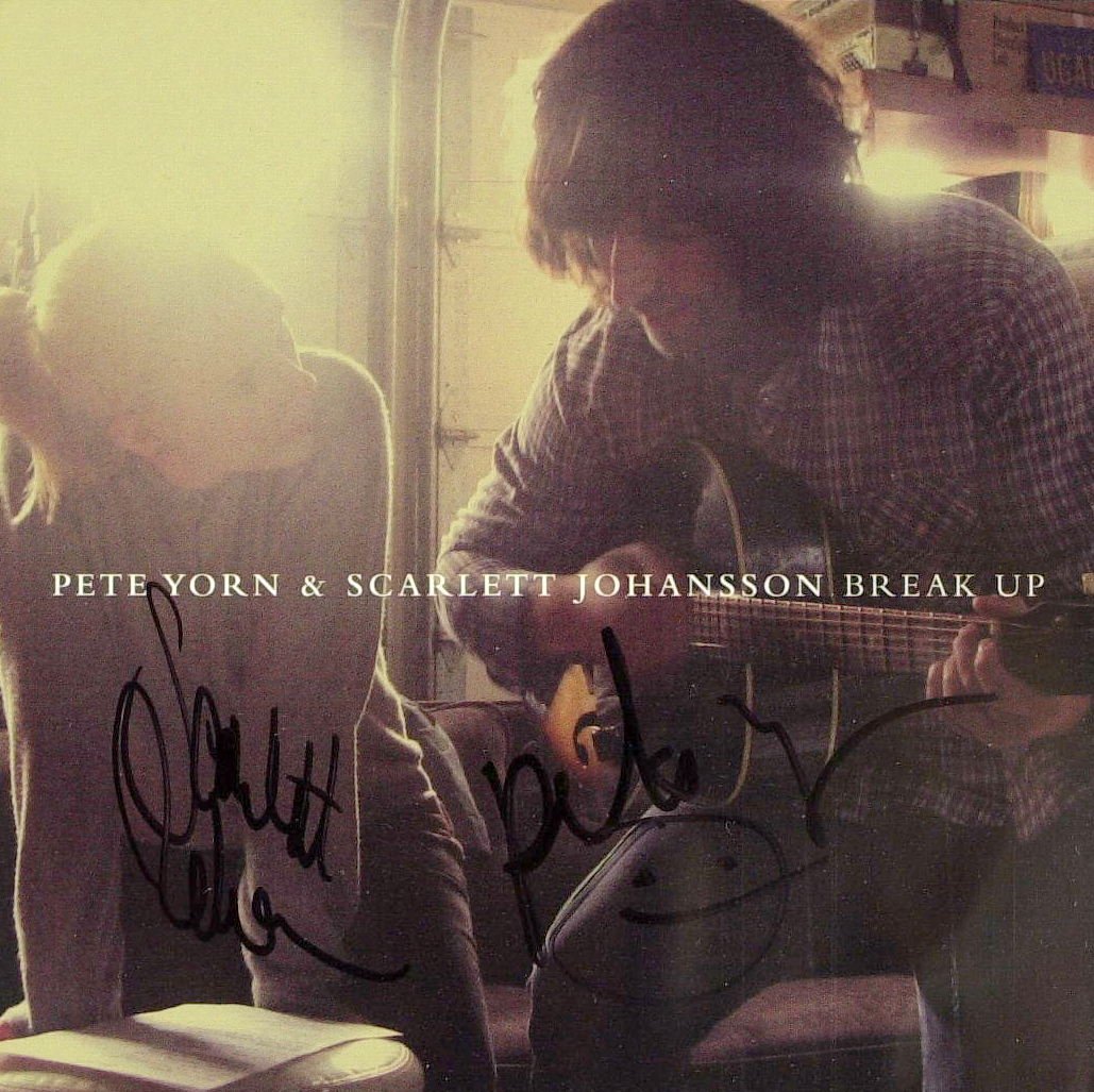 SCARLETT JOHANSSON & PETER YORN- Their CD Signed: Scarlett Johansson (1984- ) Actress, model, singer and Pete Yorn (1974- ) Singer. Johansson made her film debut in North and rose to further prominence with her roles in The Horse Whisperer and Ghost 