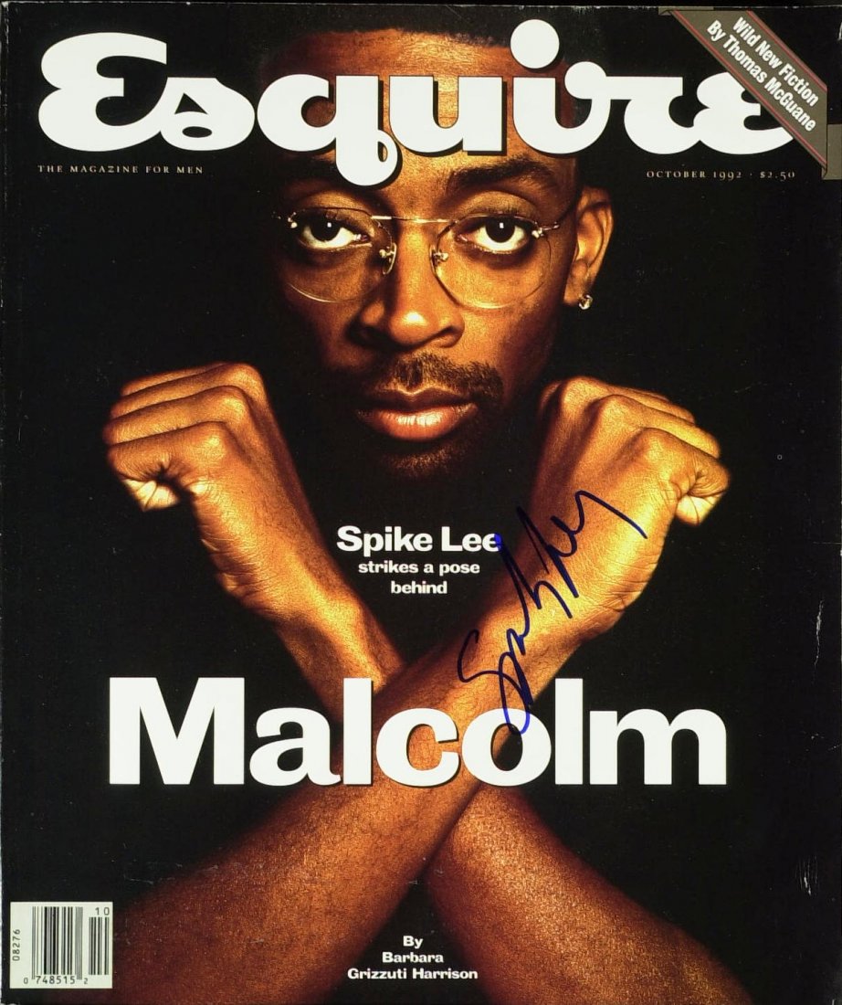 Filmmaker SPIKE LEE - Esquire Magazine Signed: Spike Lee (1957- ) Filmmaker. Lee's movies have examined race relations, the role of media in contemporary life, urban crime and poverty, and other political issues. Lee has won numerous awards, inclu