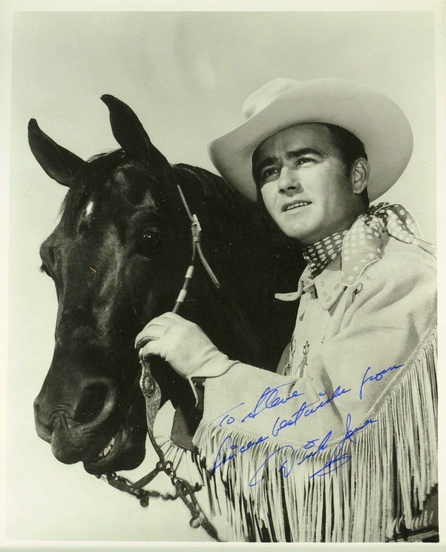 Cowboys: CALLAN, CARSON, EVANS, JONES, PALMER: Cowboy Actors. Five 8” x 10” signed black and white photographs: Michael Callan (1935- ) Callan's film career began in 1959 where he was contracted with Columbia Pictures and had roles in two film