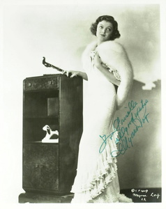 Thin Man Actress Myrna Loy Photo Signed Thin Man Actress Myrna Loy Photo Signed