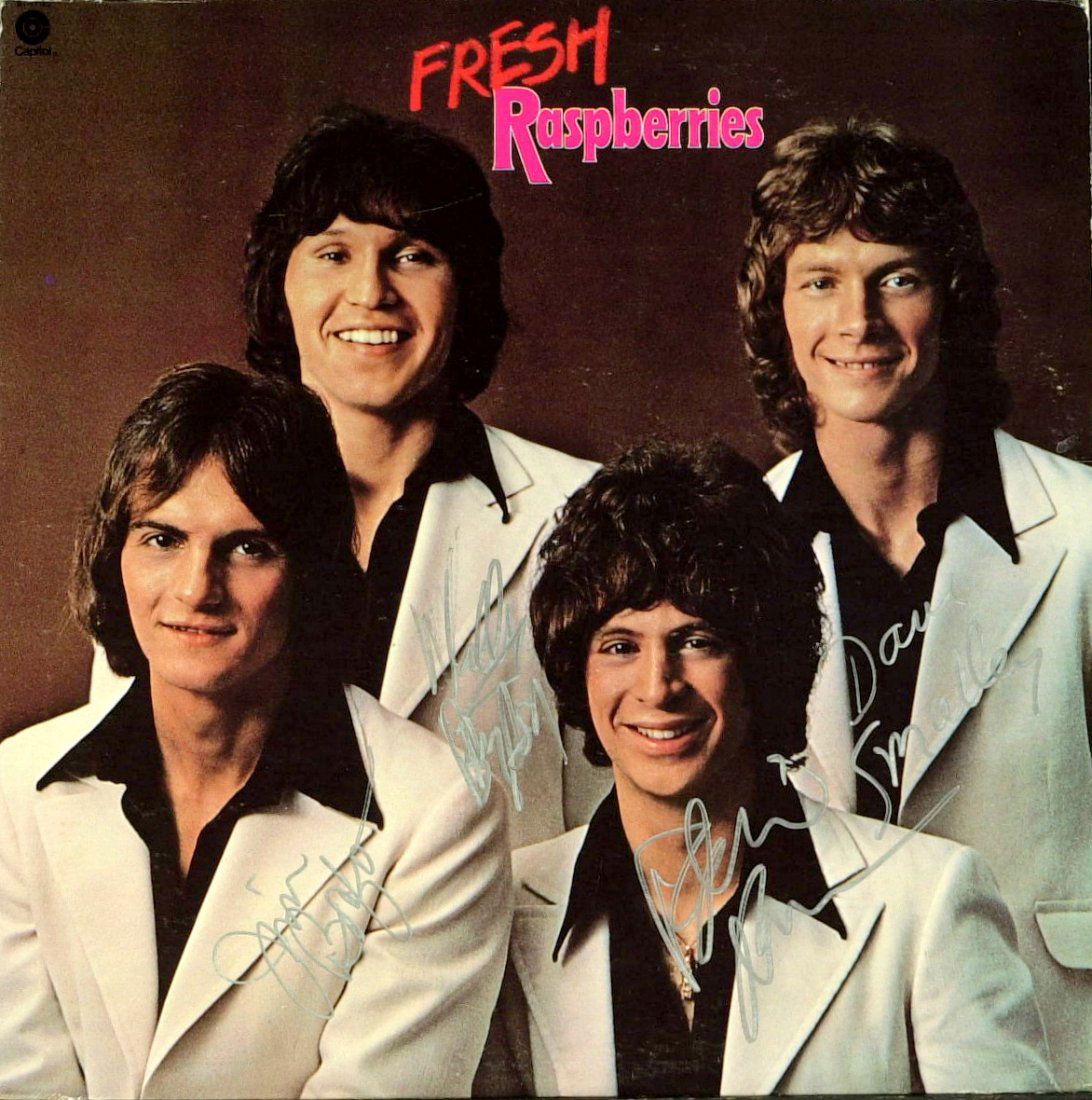 Pop Rock Group RASPBERRIES Their Album Signed