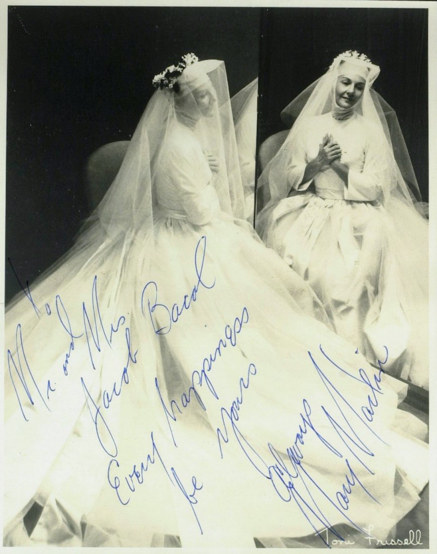 Peter Pan Actress MARY MARTIN - Matte Photo Signed: Mary Martin (1913-1990) Actress. Martin originated many leading roles over her career including Nellie Forbush in South Pacific and Maria von Trapp in The Sound of Music. She was named a Kennedy Cente