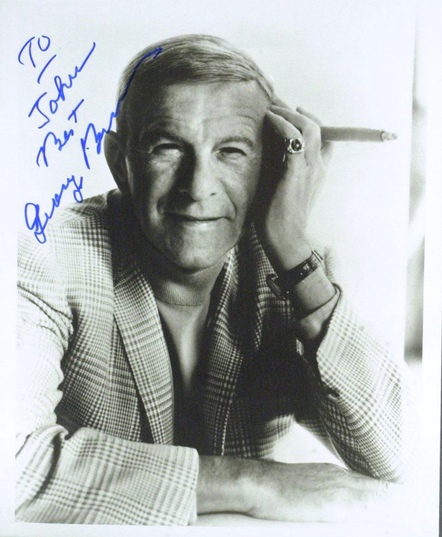 100 Year-Old Comic GEORGE BURNS - Photo Signed: George Burns. 8” x 10” black and white photograph signed, “To John Best George Burns.”