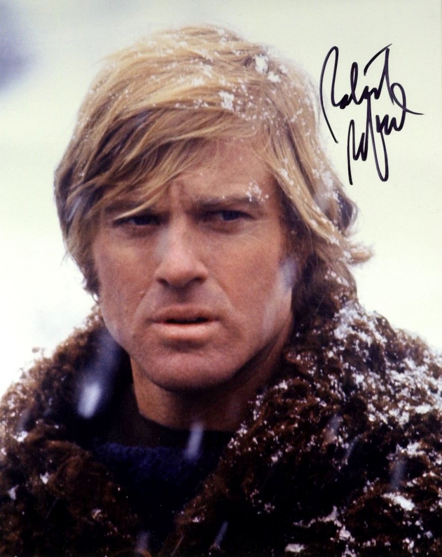 ROBERT REDFORD - Photo from Jeremiah Johnson Signed: Robert Redford. 8” x 10” color photograph from his film, Jeremiah Johnson, signed.