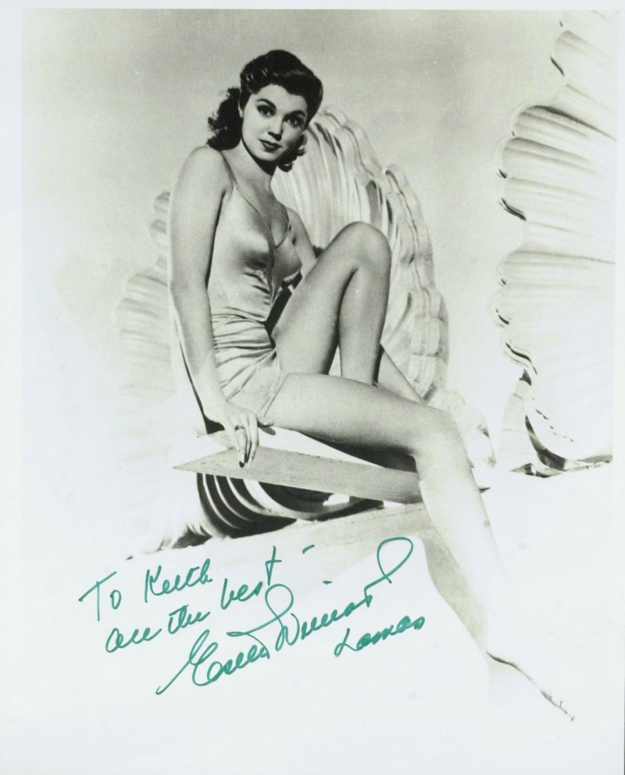 Swimming Actress ESTHER WILLIAMS - Photo Signed: Esther Williams (1921-2013) Actress. Williams was a teenage swimming champion who became an enormous Hollywood star in a decade of watery MGM extravaganzas. 8” x 10” black and white photograph sig
