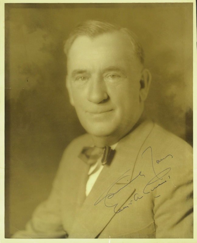Poet EDGAR GUEST -Photograph Signed: Edgar Guest. 8â€ x10â€ sepia photograph signed.