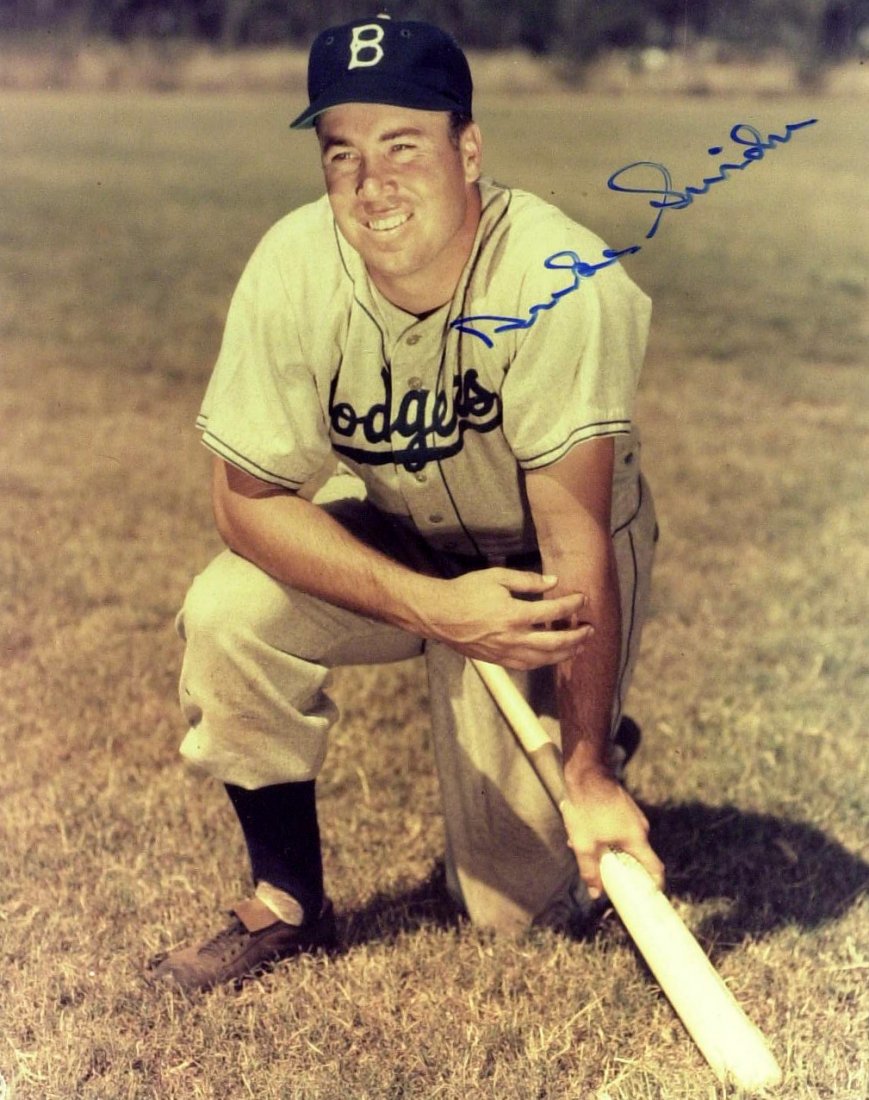 The Duke of Flatbush DUKE SNIDER - Two Photos Signed: Duke Snider. Two 8â€ x 10â€ color photographs signed. Both have been matted to 11â€ x 14â€.