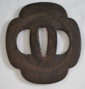 Tsuba: Iron TSUBA DIMENSIONS: 7,9 cm X 7,2 cm 