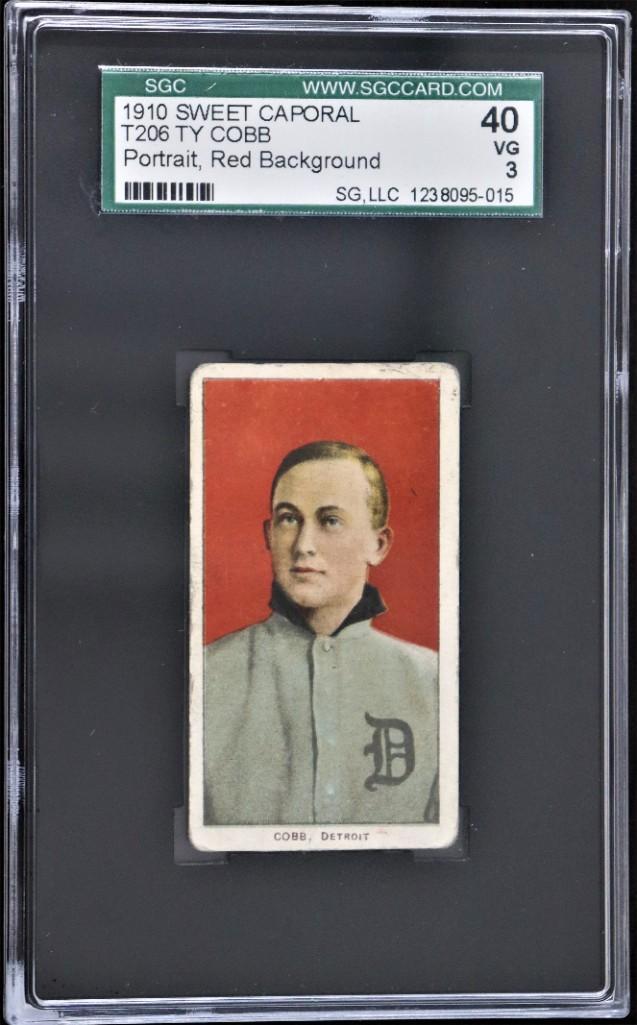 1910  ,SWEET CAPORAL , TY COBB ,Certified SGC  3 Graded (1 of 7)
