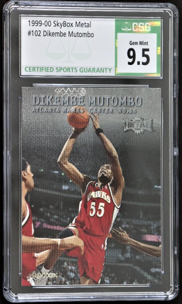1999-00, SKYBOX METAL , Dikembe MUTOMBO, Certified CSG (1 of 4)