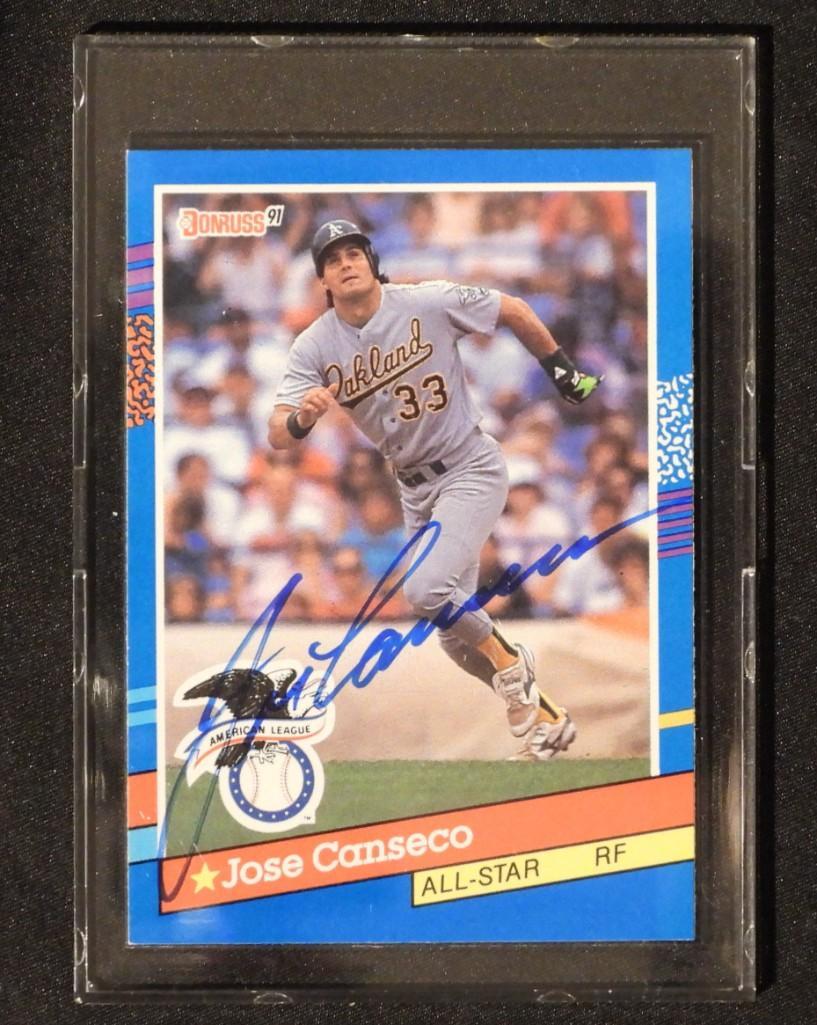 Autographed Sport Card  of Jose CANSECO (1 of 2)