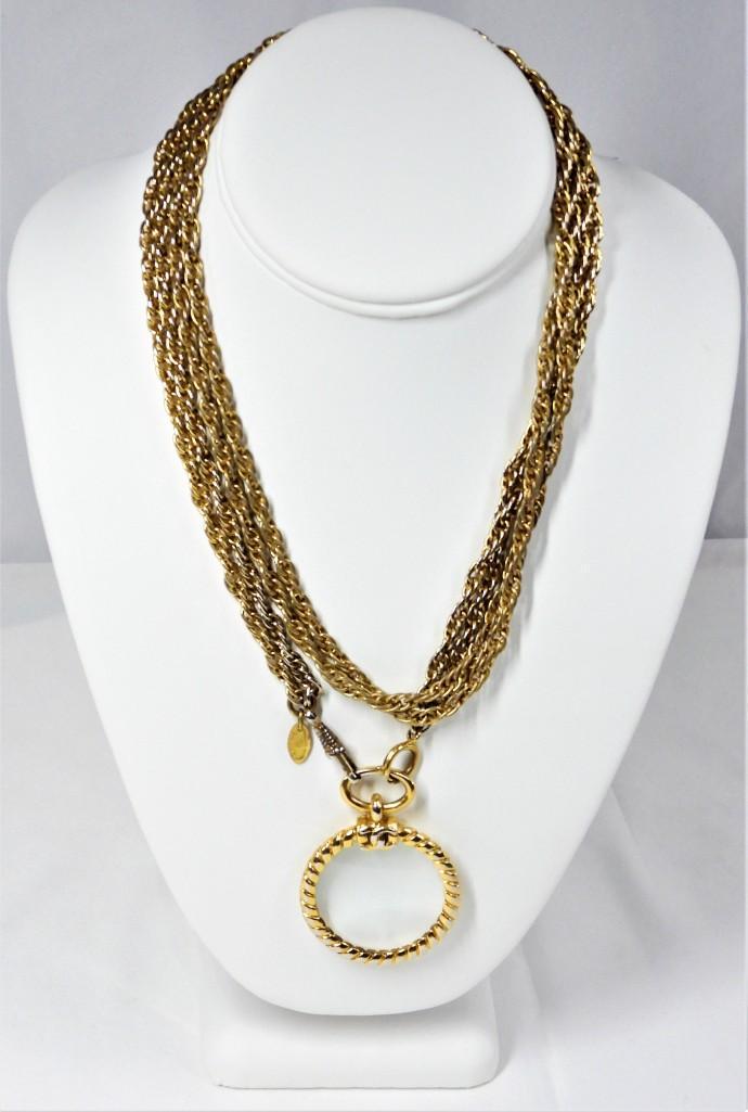 Genuine CHANEL mark loupe necklace (1 of 6)