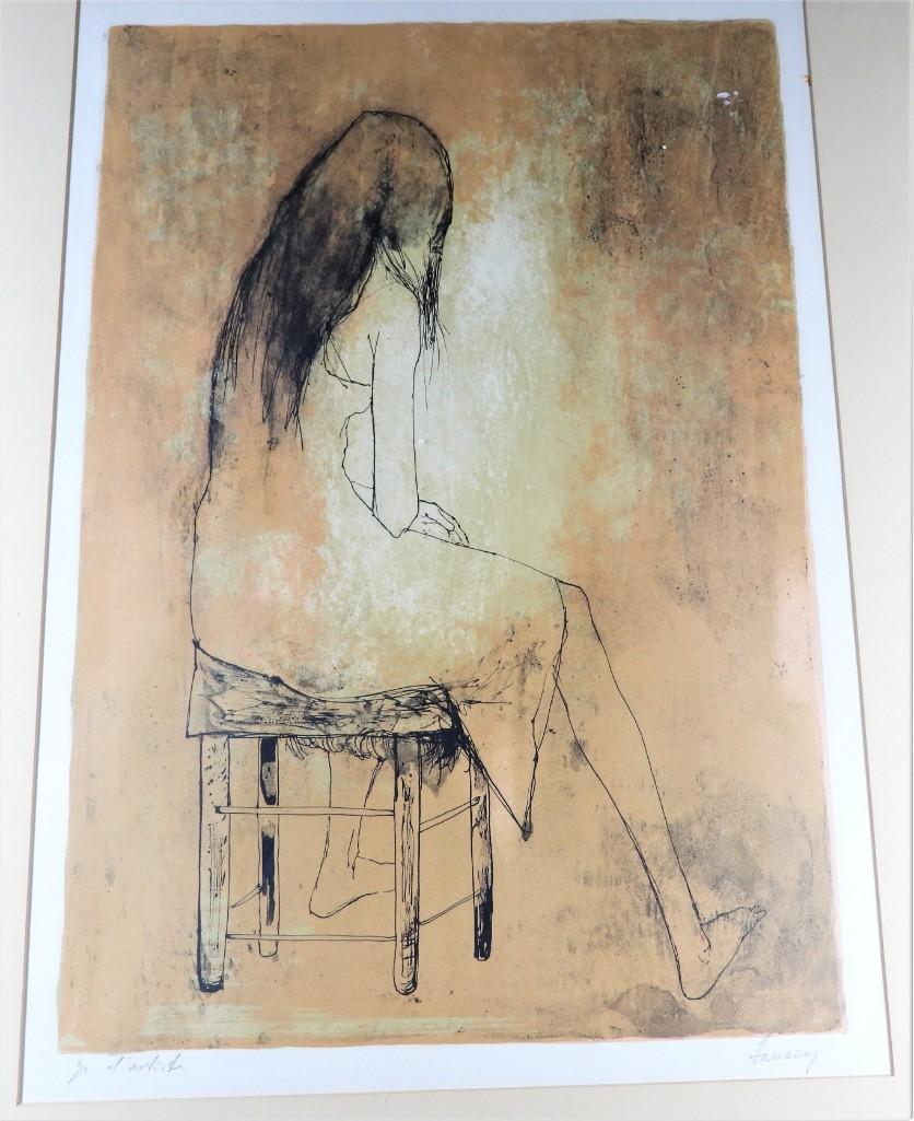 Jean Jansem ( 1920 2013) Lithograph On Paper Depicting A