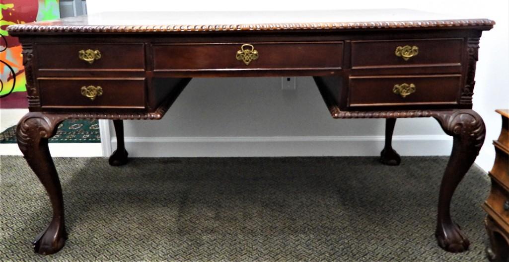 American Chippendale style mahogany writing desk, , (1 of 1)