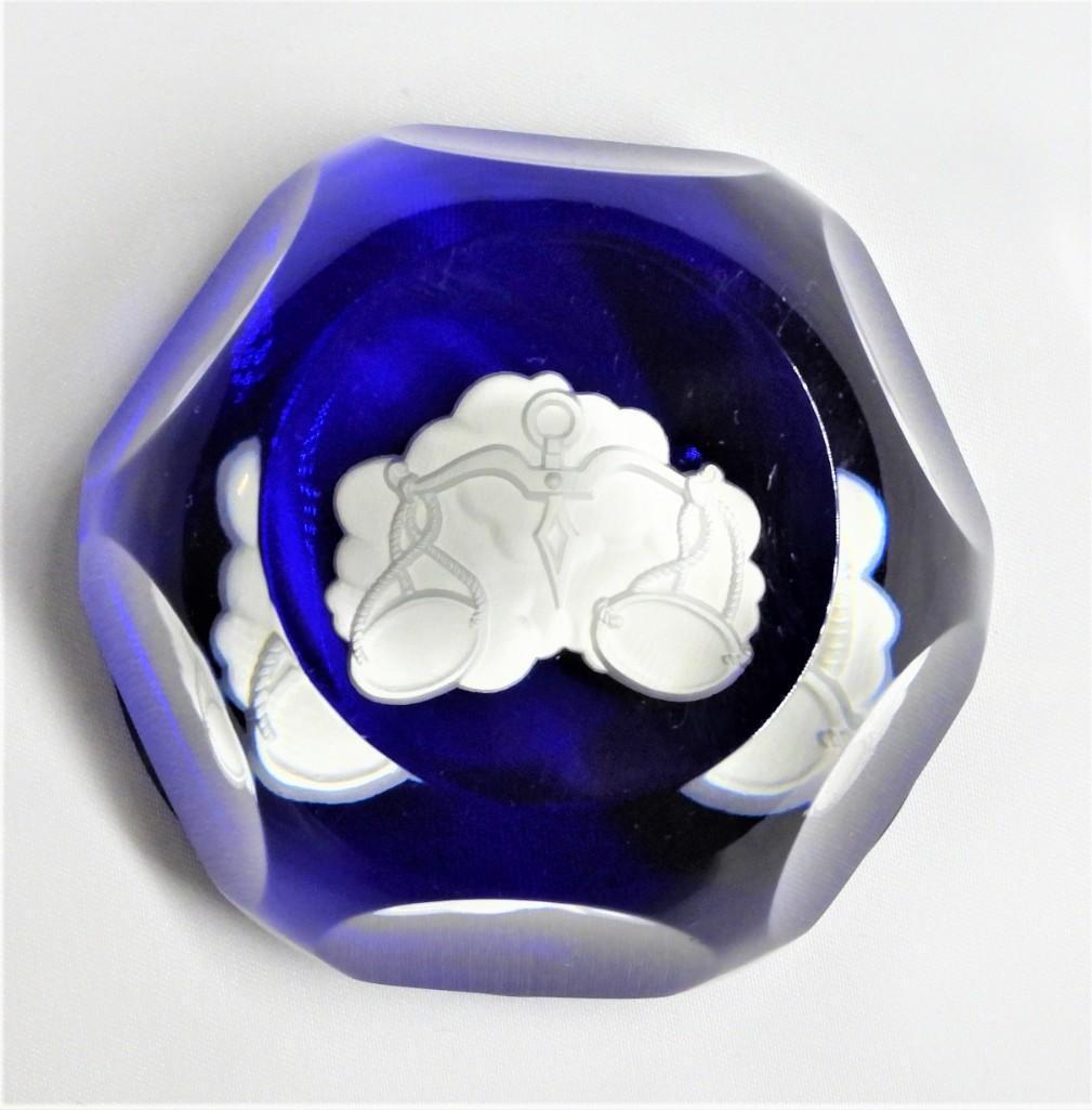 Paperweight with Libra  zodiac symbol from Baccarat (1 of 3)