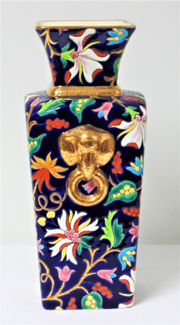 A. K. - Emaux de Longwy - Vase en emaux cernes - Cerami (1 of 6)