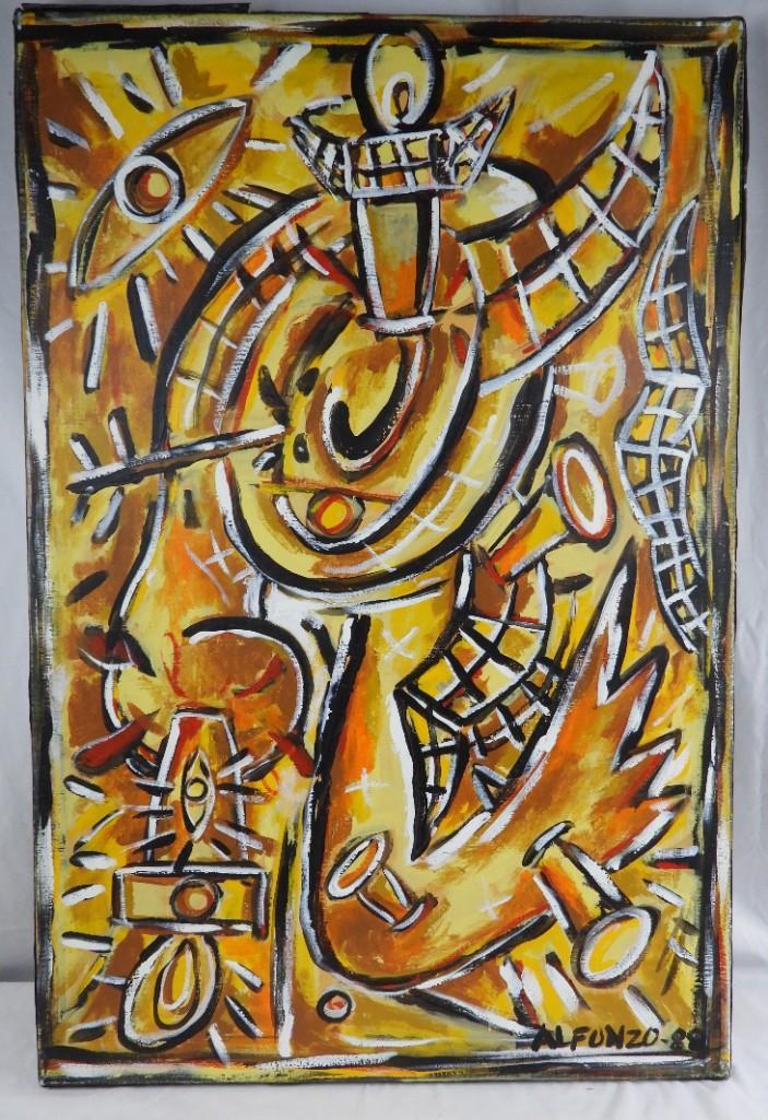Carlos Alfonzo (1950 - 1991) Cuban, oil on canvas (1 of 5)