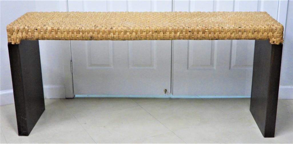 Rattan top console table: Rattan top console table DIMENSIONS: Height 28.75 inch / 73 cm Length 64.75 inch / 164 cm Depth 18 inch / 46