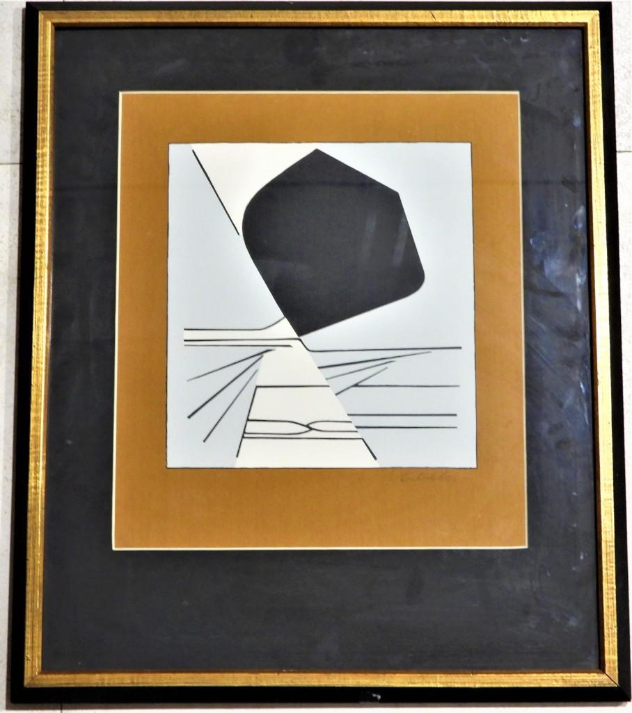 Victor Vasarely (1906-1997) Latorca,,Framed silkscreen printed in colors,: Victor Vasarely (1906-1997) Latorca ,Framed silkscreen printed in colors, signed lower right in black ink, numbered 107/138 DIMENSIONS with frame : Height 27.50 inch / 70 cm Length 23.25 inch /