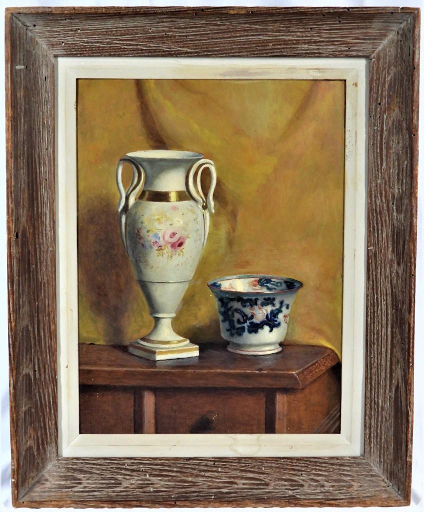 Framed Oil on Board painting signed Claudo Bravo lower right (1 of 7)