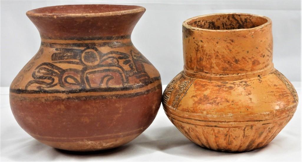 LOT OF 2 antiques Artifact POTTERY Jars (1 of 6)