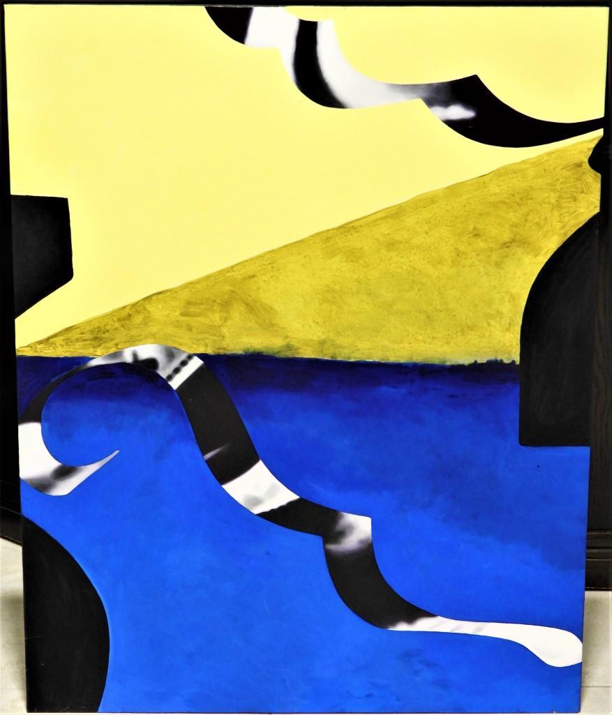 Oil on Canvas, Title BLUE NOTE  2007 by Sophie MATISSE (1 of 10)