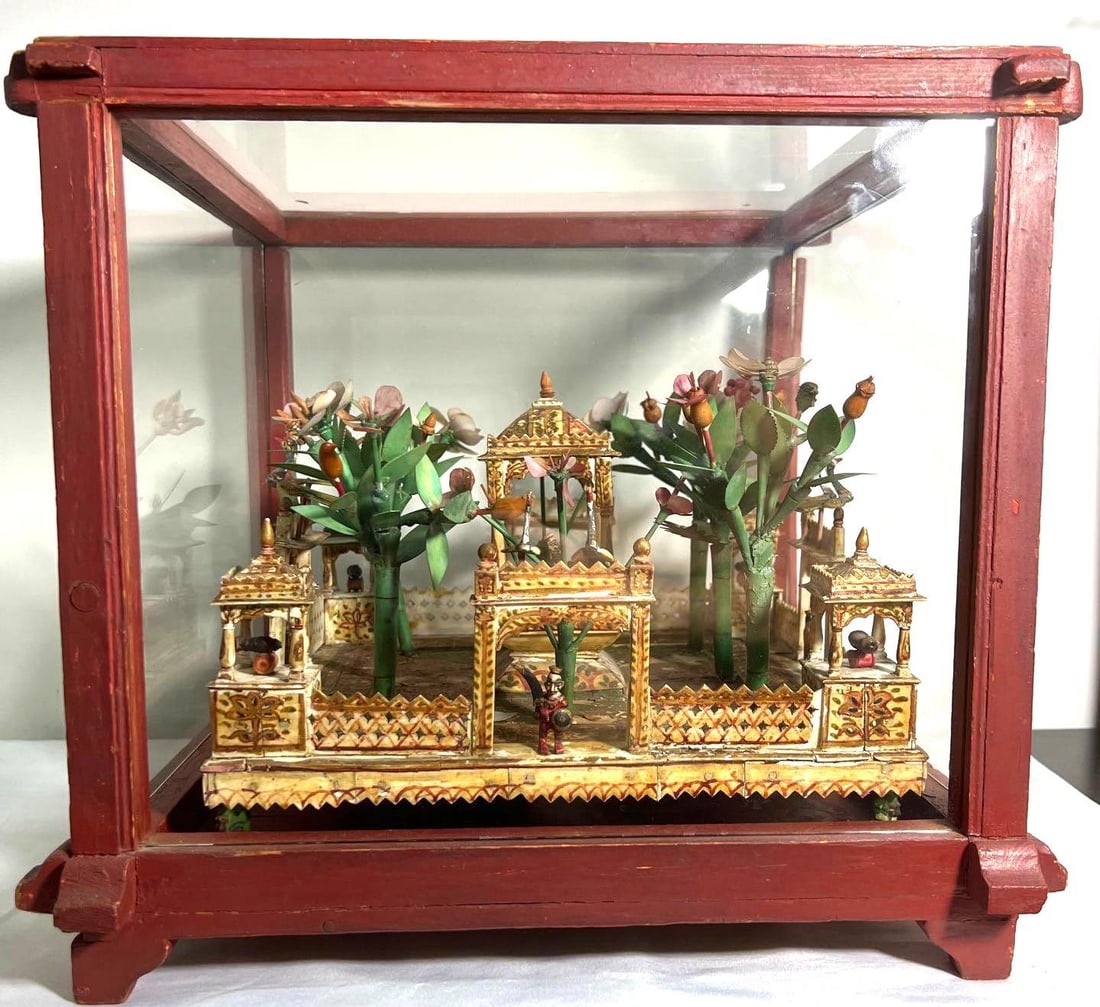 Vintage Diorama Miniature Framed Model Scenery Chinese (1 of 7)