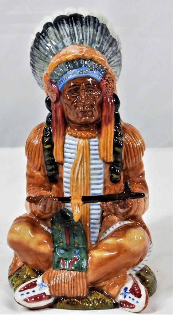 Royal Doulton THE CHIEF Made in England: Royal Doulton THE CHIEF H N 2892 Tableware LTD 1978 Made in England DIMENSIONS : Height 7 inch / 18 cm Length 3.50 inch / 9 cm Depth 4 inch / 10 cm