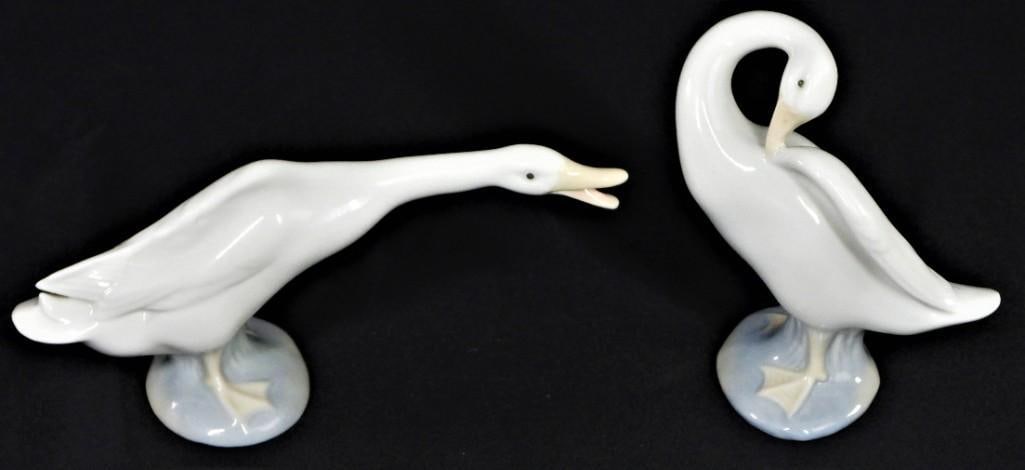 Two Lladro White Goose Figurines (1 of 8)