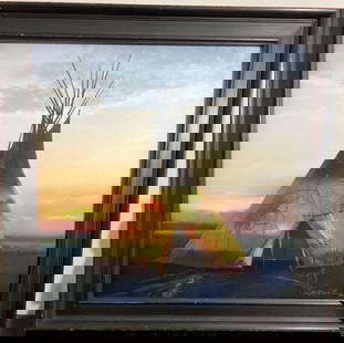 Tom Gilleon (American, b. 1942) Giclee on Canvas: Tom Gilleon (American, b. 1942) Giclee on Canvas, signed and numbered 11 /50 lower right , edition limited of 50 DIMENSIONS with frame : Height 29 inch / 73,5 cm Length 29 inch / 73,5 cm