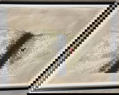 Enrique Gay Garcia Cuban, 1928-2015 Framed Mixed Media on paper signed.: Enrique Gay Garcia Cuban, 1928-2015 Framed Mixed Media on paper signed and dated 1985 DIMENSIONS with frame : Height 25.75 inch / 65,5 cm Length 33.80 inch / 86 cm DIMENSIONS wit