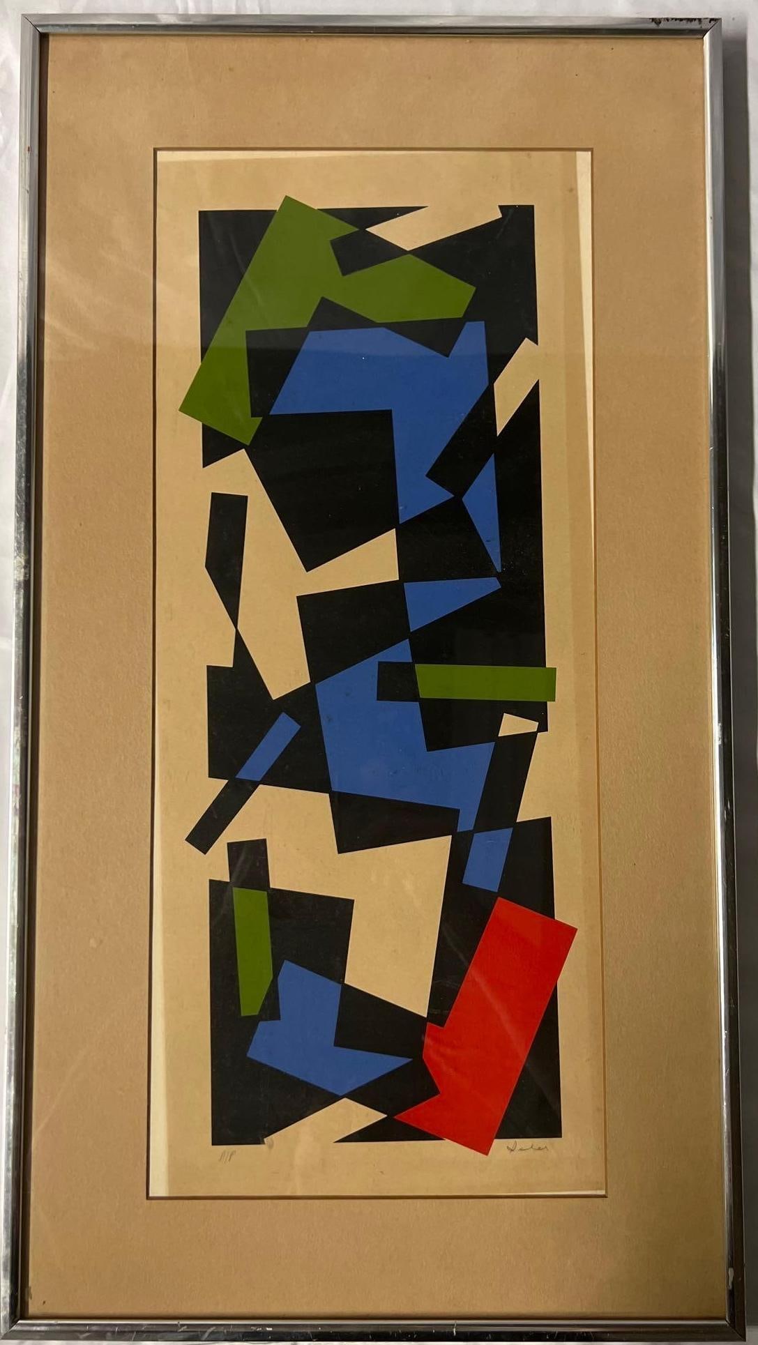 Framed lithograph on paper signed lower Fred Isler, American (20th Century) (1 of 5)