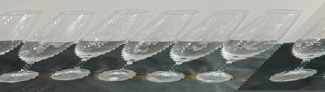 Vintage Rosenthal Crystal Etched Zoo/Safari Animal Brandy Glass Lot of 6: 6 Vintage Rosenthal Crystal Etched Zoo/Safari Animal Brandy Glass Lot of 6 DIMENSIONS :Height: 4 inch / 10 cm Top Diameter : 2 inch / 5 cm