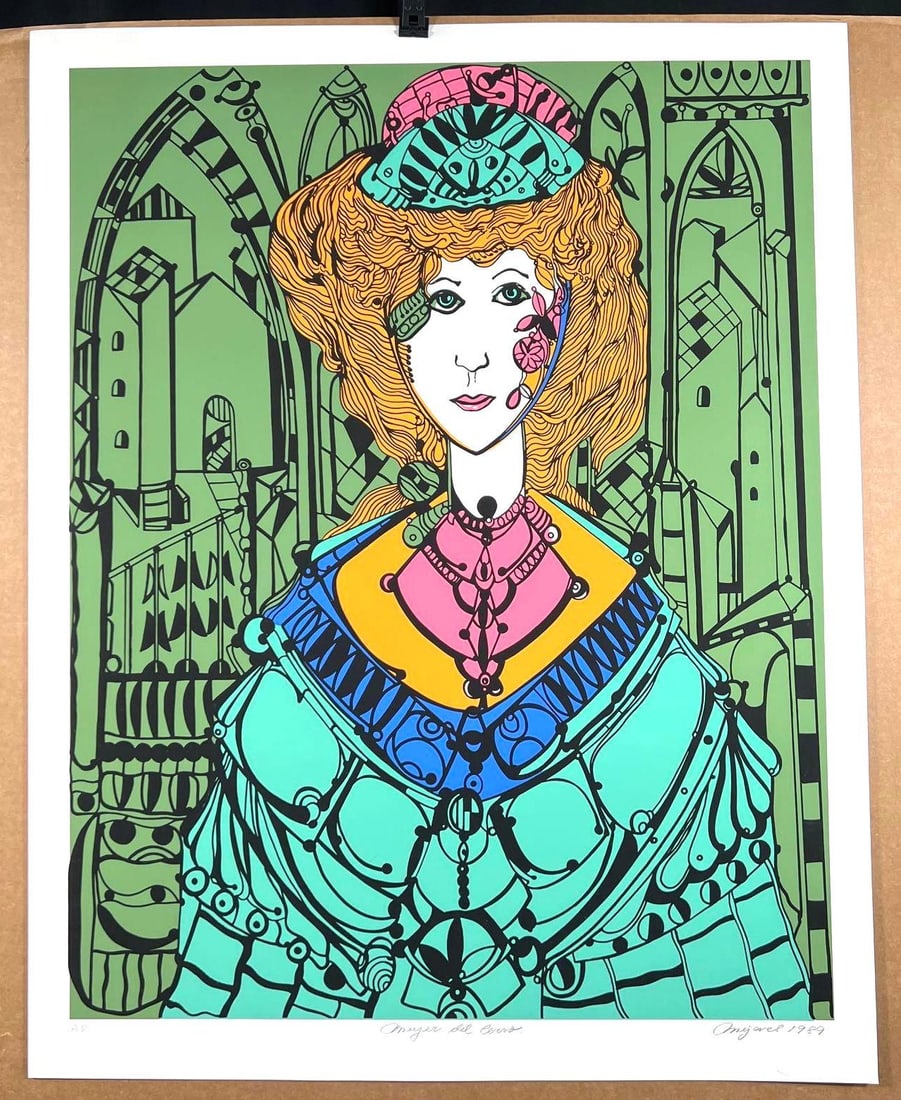 Unframed Artist Proof Lithograph signed and dated by Jose Maria Mijares (Cuban, 1921-2004) (1 of 7)