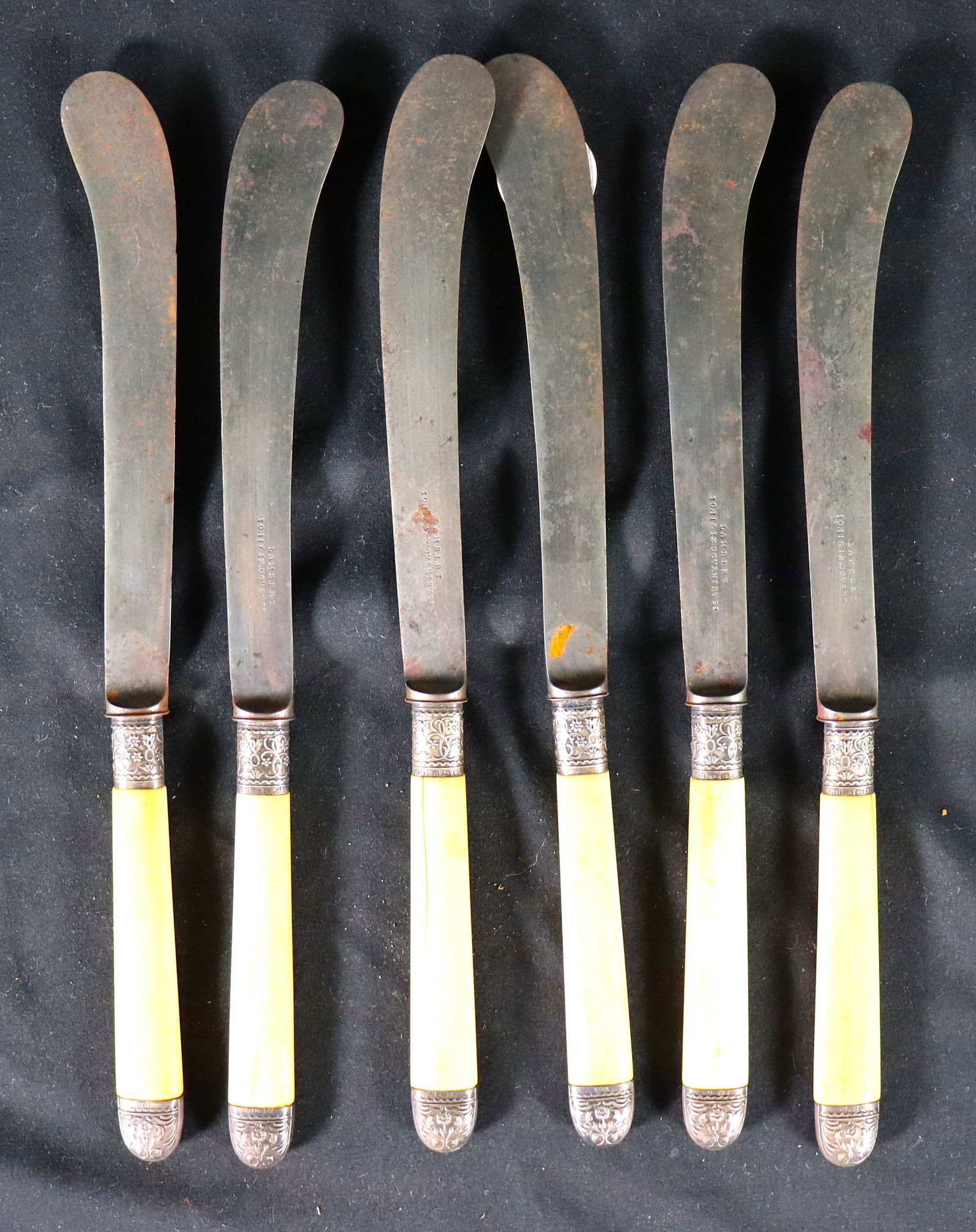 Bone Handle Butter Knife Set Of Six Auction