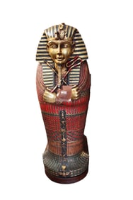 Tutankhamen Sarcophagus Curio Cabinet