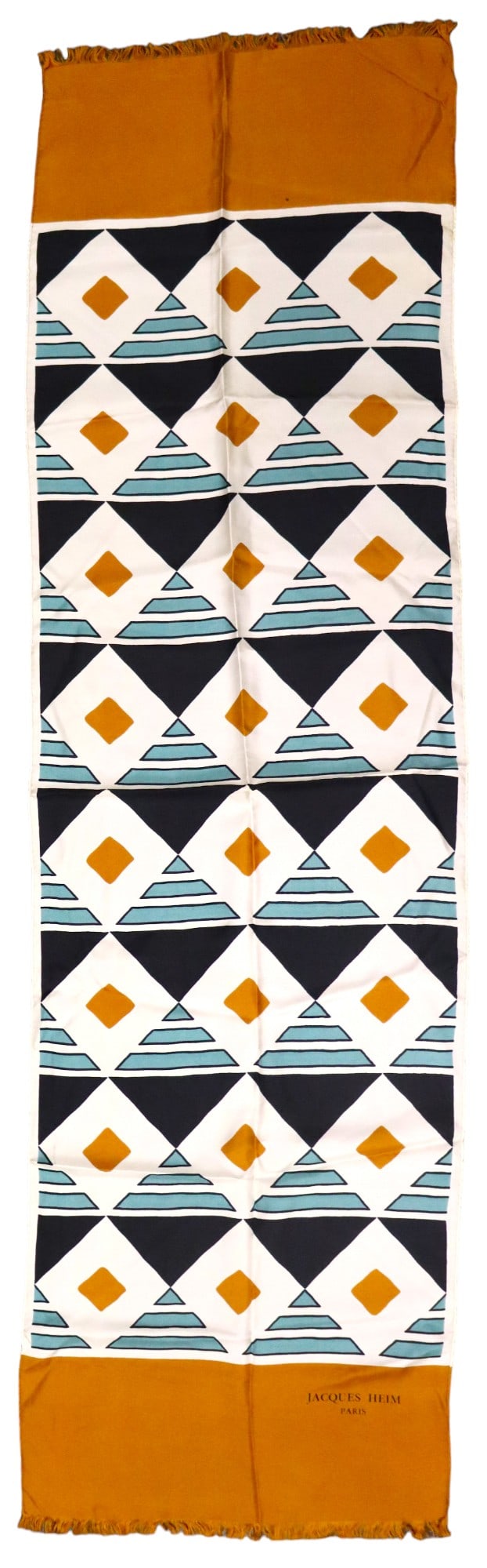 JACQUES HEIM PARIS Scarf made FRANCE 100% SILK: JACQUES HEIM PARIS Scarf made FRANCE 100% SILK DIMENSIONS: Height: 60.50 inch / 153,5 cm Length:&nb