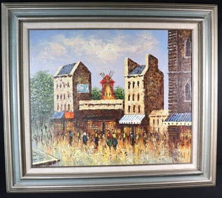 FRAMED Oil on Canvas signed Edwin GORDA