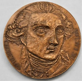 Bronze Medal CHODERLOS DE LACLOS 1741-1803
