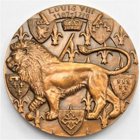 Bronze Medal LOUIS VIII 1187-1226